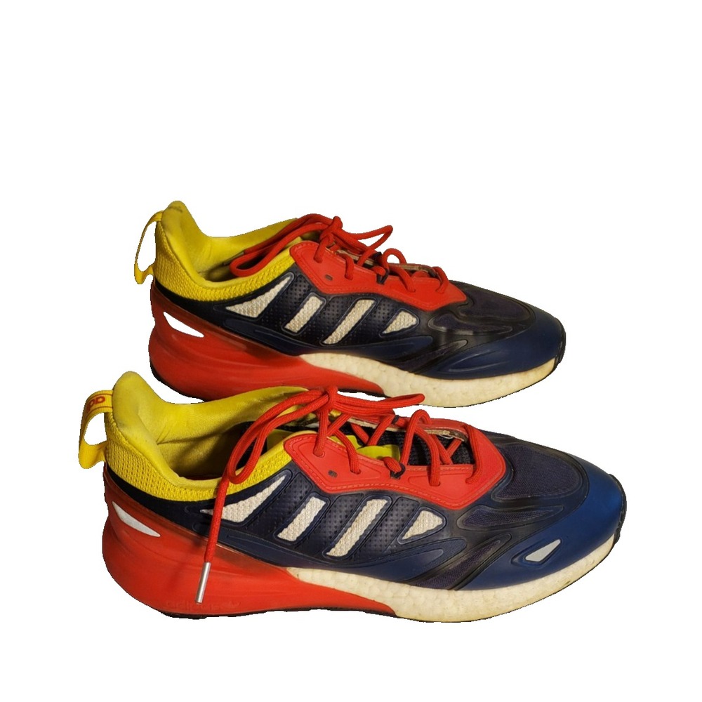 Adidas 2K Boost 2.0 Navy‎ Blue Red Yellow Men's Size 10 Running Shoe GY5797